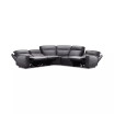 Dextan Leather 5-Pc. Sectional with 3 Power Recliners
