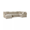 Wrenley 138" 4-Pc. Fabric Modular Chaise Sleeper Sectional Sofa