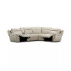 Lenardo 5-Pc. Leather Sectional with 2 Power Motion Recliners and Console
