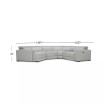 Jenneth 5-Pc. Leather Sofa with 2 Power Motion Recliners and Cuddler