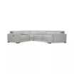Jenneth 5-Pc. Leather Sofa with 2 Power Motion Recliners and Cuddler