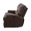 Binardo 86" 2 Pc Zero Gravity Leather Sectional with 2 Power Recliners