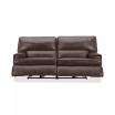 Binardo 86" 2 Pc Zero Gravity Leather Sectional with 2 Power Recliners