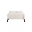 35" Wood, Steel, Foam and Polyester Nate with Power and USB Ports Loveseat