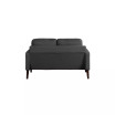 35" Wood, Steel, Foam and Polyester Nate with Power and USB Ports Loveseat