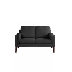 35" Wood, Steel, Foam and Polyester Nate with Power and USB Ports Loveseat
