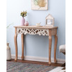 Natural 14.96" Medium Density Fiberboard, Wood White Console and Entry Table