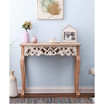 Natural 14.96" Medium Density Fiberboard, Wood White Console and Entry Table