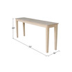 Shaker Console Table