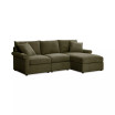 Wrenley 99" 3-Pc. Fabric Modular Chaise Sectional Sofa