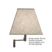 Mission Lamp Table, Medium Oak Finish