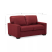 Ennia 59" Leather Loveseat