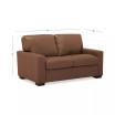 Ennia 59" Leather Loveseat