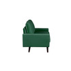 34.5" Wood, Steel, Foam and Polyester Micheal Loveseat