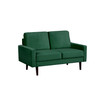 34.5" Wood, Steel, Foam and Polyester Micheal Loveseat