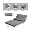 Foldable 6-Position Adjustable Lounge Sofa