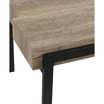 20" H Manufactured Wood, Metal and Iron Side Table