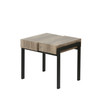 20" H Manufactured Wood, Metal and Iron Side Table