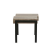 20" H Manufactured Wood, Metal and Iron Side Table