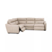 Gabrine 4-Pc. Leather Sectional with 2 Power Headrests