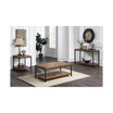 Lantana 48" Wood Finish Cocktail Table with Casters