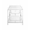 Omega Chrome Coffee Table with Shelf