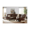 Binardo 136" 6 Pc. Zero Gravity Leather Sectional with 3 Power Recliners and 1 Console