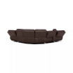 Binardo 136" 6 Pc. Zero Gravity Leather Sectional with 3 Power Recliners and 1 Console