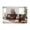 Binardo 136" 6 Pc. Zero Gravity Leather Sectional with 3 Power Recliners and 1 Console