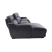 Gabrine 3-Pc. Leather Sectional with 1 Power Headrest and Chaise