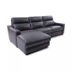 Gabrine 3-Pc. Leather Sectional with 1 Power Headrest and Chaise