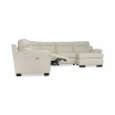 Julius II 5-Pc. Leather Chaise Sectional Sofa With 2 Power Recliners, Power Headrests & USB Power Outlet