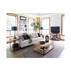 Ryegate Natural Live Edge Solid Wood with Metal Media Console Table