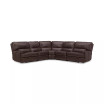 Binardo 123" 5 Pc Zero Gravity Leather Sectional with 3 Power Recliners