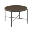 Carlo Round Coffee Table with Wooden Top