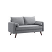 Carmel Modern Style Loveseat With Fabric Upholstery