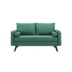 Carmel Modern Style Loveseat With Fabric Upholstery