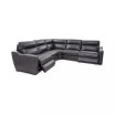 Gabrine 5-Pc. Leather Sectional with 2 Power Headrests