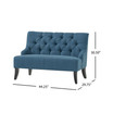 Nicole Contemporary Tufted Settee