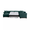 Elliot II 138" Fabric 3-Piece Chaise Sleeper Sectional