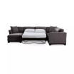 Elliot II 138" Fabric 3-Piece Chaise Sleeper Sectional