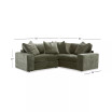 Michola 2-Pc. Fabric L-Shape Sectional Sofa