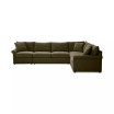 Wrenley 137" 5-Pc. Fabric L-Shape Modular Sleeper Sectional Sofa
