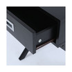 X-Leg Accent End Table With Storage