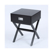 X-Leg Accent End Table With Storage