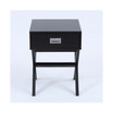 X-Leg Accent End Table With Storage