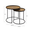 Eve Round 2-Piece Nesting Tables by Inspire Me Home Decor