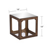 Maricelle Mirrored Square Accent Table