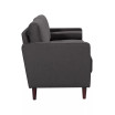 Lillith Modern Loveseat With Upholstered Fabric and Wooden Frame