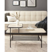 Tiered Metal and Wood Coffee Table